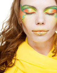 Fototapeta premium Beautiful look. Young woman .