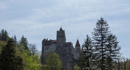 Fototapeta na wymiar View of Bran famous castle in transylvania