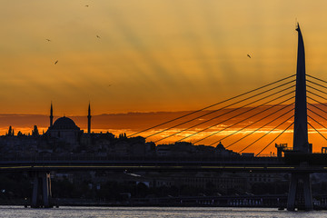 Istanbul on sunset