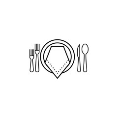 formal  dinner icon. Can be used for web, logo, mobile app, UI, UX