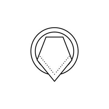 Dish, Napkin, Table Etiquette Icon. Can Be Used For Web, Logo, Mobile App, UI, UX