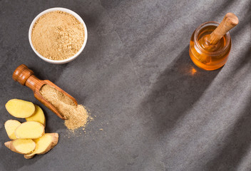 Ginger with antiviral properties - Zingiber officinale