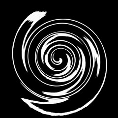 abstract spiral on black background