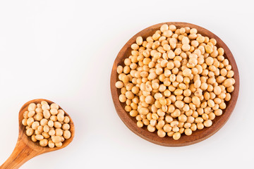 Dry soybeans - Glycine max.