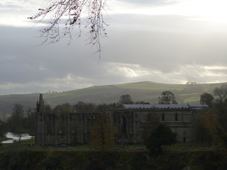 Bolton Abbey in yorkshire old ruined gothic cathedral