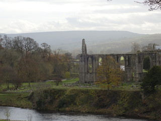 Bolton Abbey in yorkshire old ruined gothic cathedral