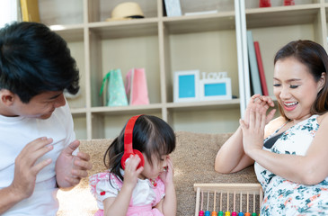 Obraz premium Happy family spending time together.