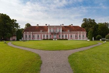 18th century rococo-style Sagadi manor in Northern Estonia, summertime.