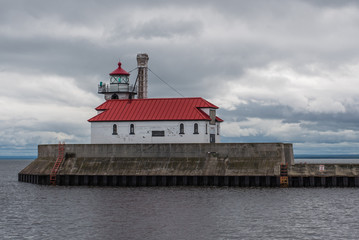 Fototapeta na wymiar Lighthouse in Duluth Minnesota