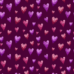 watercolor Valentine pattern