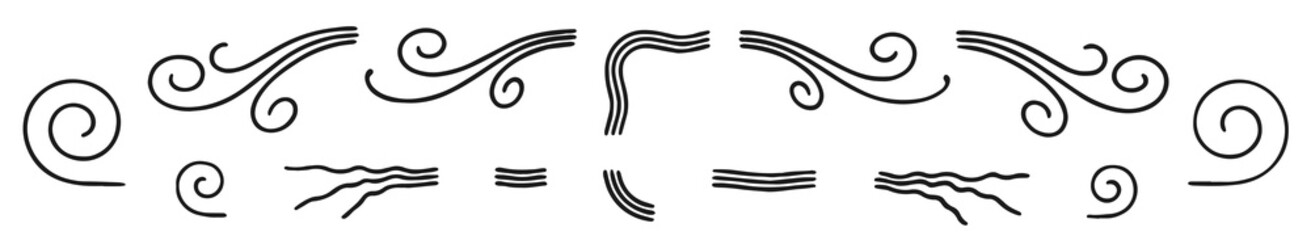 Vintage calligraphic decoration design elements #isolated #vector