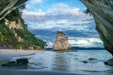 Foto auf Acrylglas Antireflex view from the cave at cathedral cove,coromandel,new zealand 22 © Christian B.