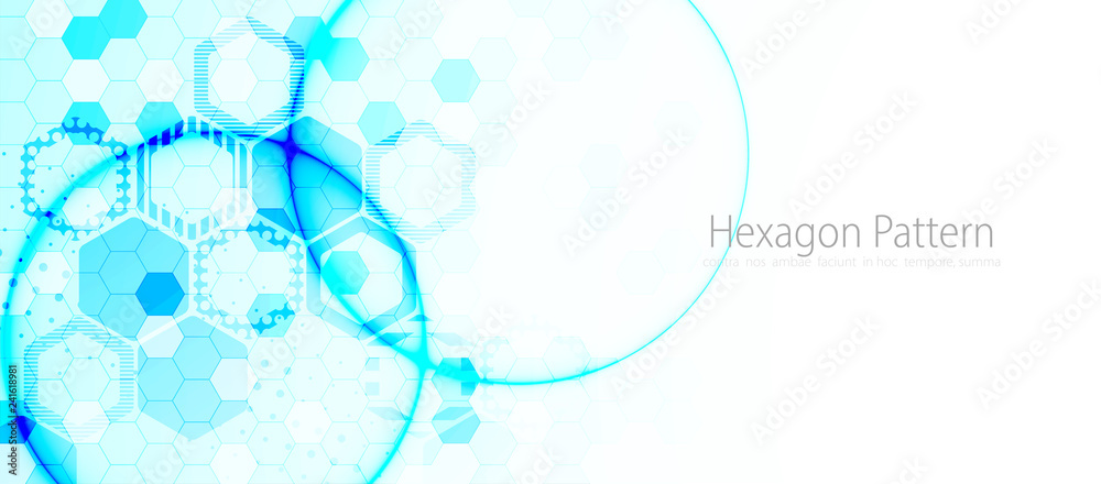 Wall mural Abstract hexagon background for design works.