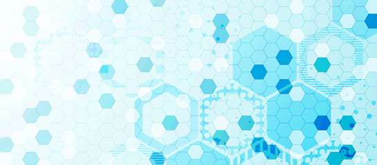 Abstract hexagon background for design works.