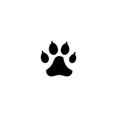 dog footprint simple logo