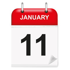 Daily calendar January day 11