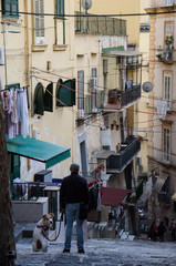 Fototapeta na wymiar Naples on a Sunday morning