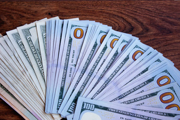 American dollars close-up