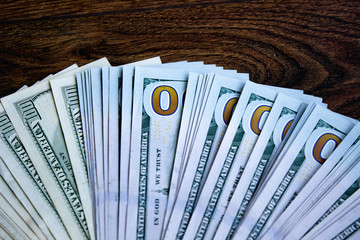 American dollars close-up