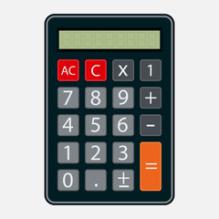 calculator icon, flat style, element of business