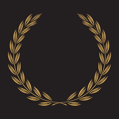 Fototapeta na wymiar icon laurel wreath, spotrs design - vector