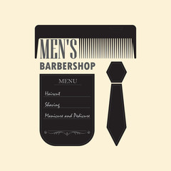 Menu Mens Barbershop