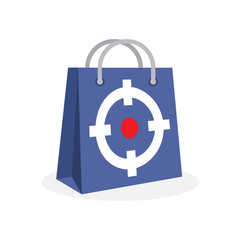 Obraz premium Vector illustration icon with the concept of a target market strategy for product positioning