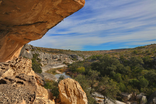 Seminole Canyon in the West Texas Desert