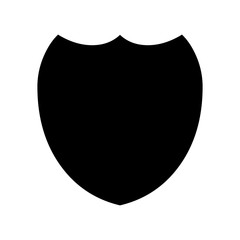 black shield icon