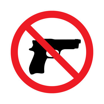 gun prohibition sign