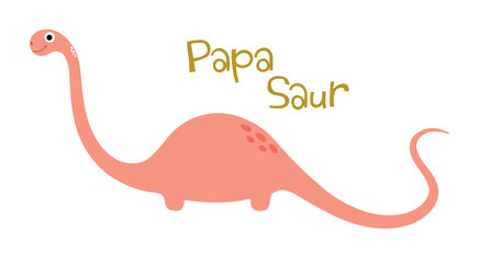 Vector doodle of cute dinosaur