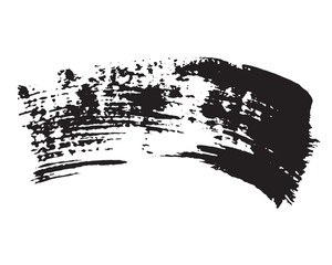 Brush strokes Set hand drawn grunge texture vector illustration isolated on white background