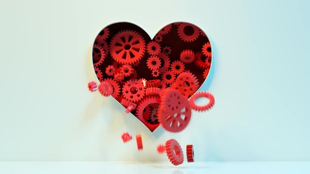 Breaking mechanism of the human heart. Love end or cardiological problems.