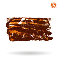 Brush stroke and texture. Grunge vector abstract hand - painted element. Underline and border design.