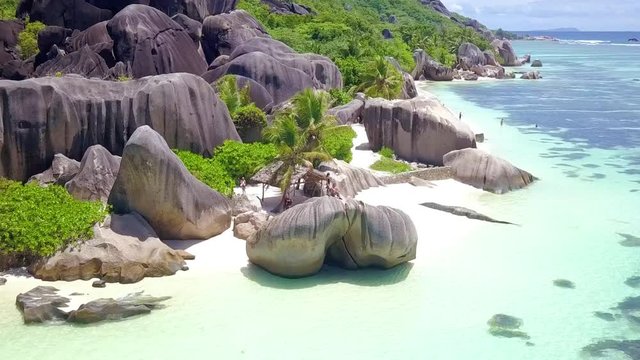 le digue, Seychelles, exotic beach
