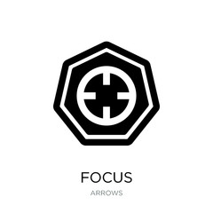 focus icon vector on white background, focus trendy filled icons