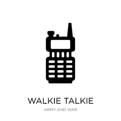 walkie talkie icon vector on white background, walkie talkie tre