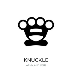 knuckle icon vector on white background, knuckle trendy filled i