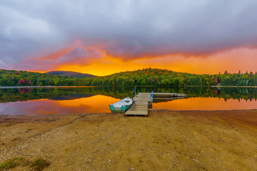 Sunset in Petit Lac Monroe