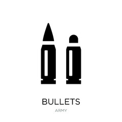 bullets icon vector on white background, bullets trendy filled i