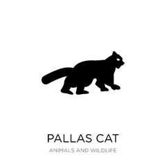 pallas cat icon vector on white background, pallas cat trendy fi