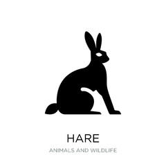 hare icon vector on white background, hare trendy filled icons f © Meth Mehr