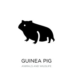 guinea pig icon vector on white background, guinea pig trendy fi