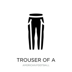 trouser of a football player icon vector on white background, tr