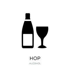 hop icon vector on white background, hop trendy filled icons fro