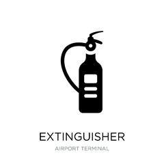 extinguisher icon vector on white background, extinguisher trend