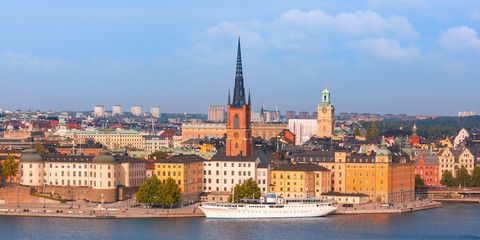 Panorama of Gamla Stan in Stockholm, Sweden