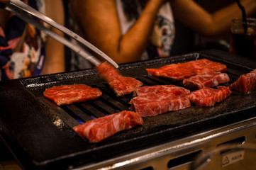 Japanese grilled meat BBQ 