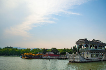 Lake from the Summer Palace in Beijing, China