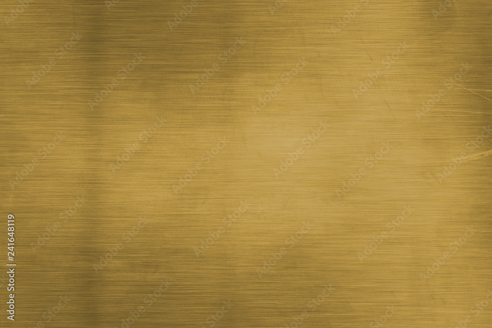 Wall mural brushed brass plate